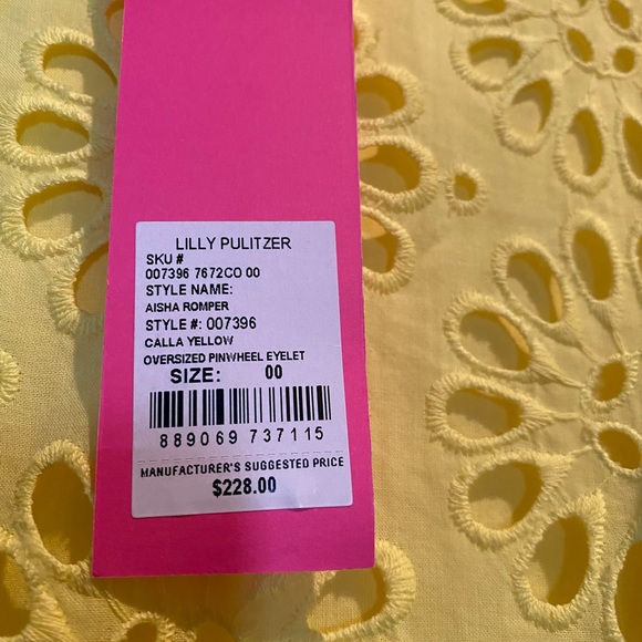 Lily Pulitzer Aisha romper size 00 - Picture 2 of 4